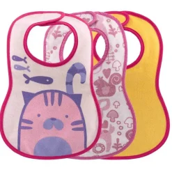 Bavaglini|Chicco Bavaglini Pappa 6M+ 3Pz Pink