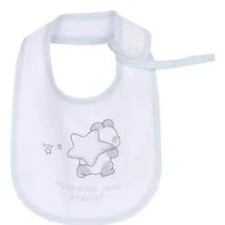 Bavagli|Chicco Bavaglino Con Laccetto Porta Succhietto Azzurro Chiaro