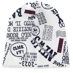 Cappelli, Guanti E Sciarpe|Chicco Cappellino Di Felpa Con Fantasia All Over Bianco E Blu