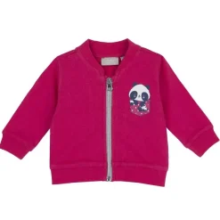 Cardigan|Chicco Cardigan Di Felpa Con Panda Rosa Scuro