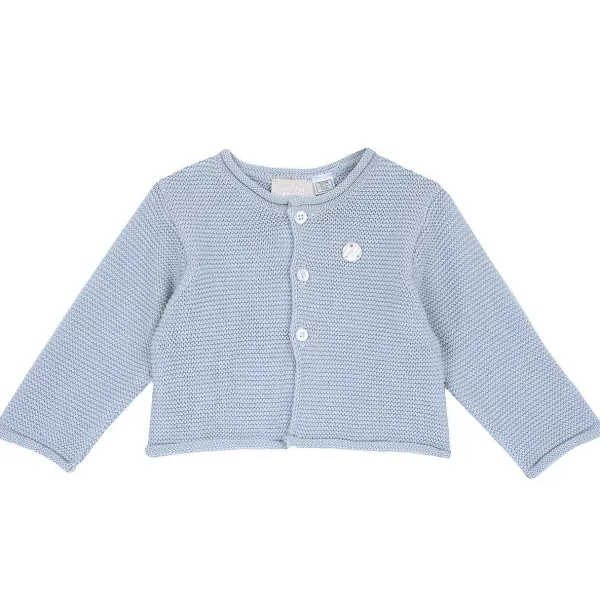 Cardigan|Chicco Cardigan In Maglia Azzurro Medio
