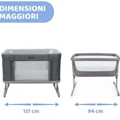 Culle E Lettini|Chicco Next2Me Forever Lettino Cosleeping Slate Grey