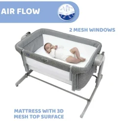 Culle E Lettini|Chicco Next2Me Magic Evo Culla Cosleeping Grey Mist