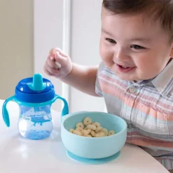 Piatti E Posate|Chicco Ciotola In Silicone Azzurro
