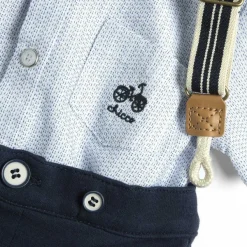 Completi|Chicco Completo Camicia E Pantaloni Corti Con Bretelle