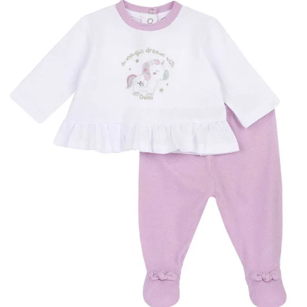 Completi|Chicco Completo Maglia E Pantaloni Con Piedini