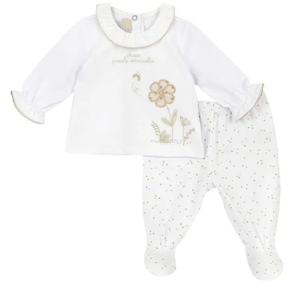 Completi|Chicco Completo Maglia E Pantaloni Con Piedini