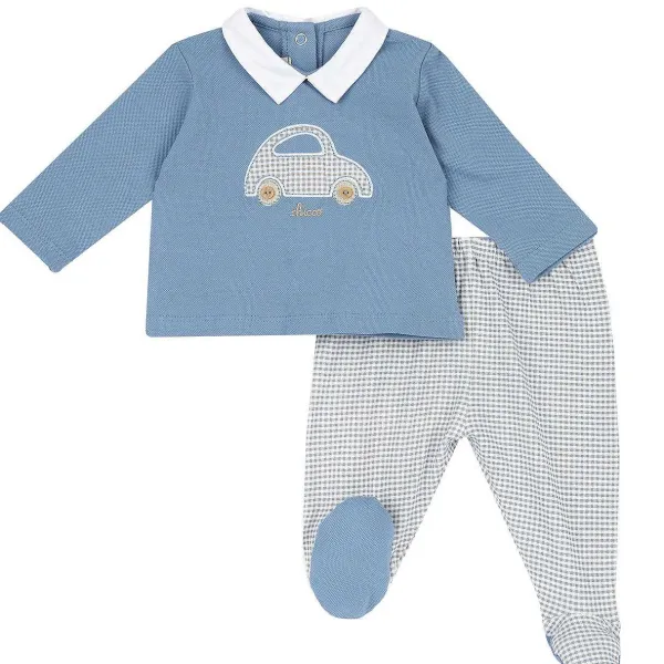 Completi|Chicco Completo Maglia E Pantaloni Con Piedini