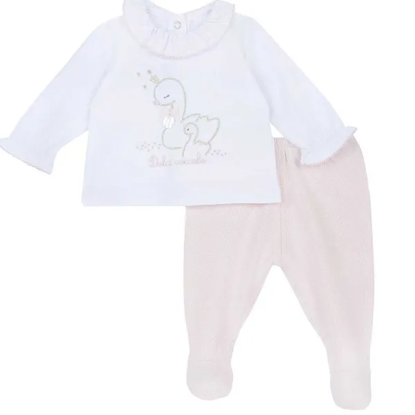 Completi|Chicco Completo Maglia E Pantaloni Con Piedini