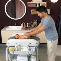 Bagnetti E Fasciatoi|Chicco Cuddle&Bubble Grey Melange