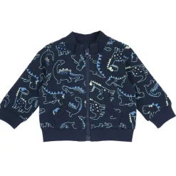 Cardigan|Chicco Felpa Fantasia Con Zip Blu Scuro