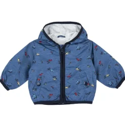 Giacche|Chicco Giubbino Antivento Con Cappuccio Blu Medio