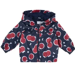 Giacche|Chicco Giubbino Con Volant E Fantasia All Over - Poliestere Riciclato Blu Stampato