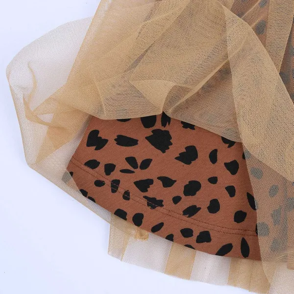 Gonne|Chicco Gonna Con Tulle E Fantasia Animalier