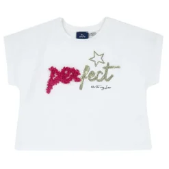T-Shirt|Chicco Maglietta Con Applicazioni In Georgette