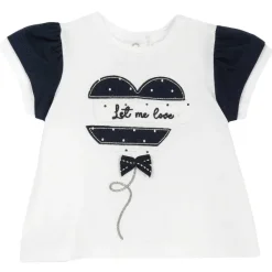 T-Shirt|Chicco Maglietta Con Ricamo E Applicazioni