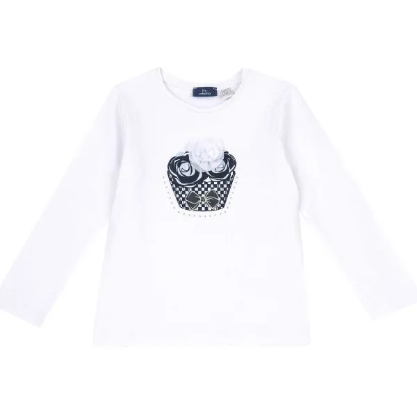 T-Shirt|Chicco Maglietta Manica Lunga E Strass