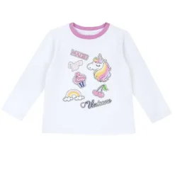 Pigiami|Chicco Maglietta Pigiama Unicorno Naturale Stampato