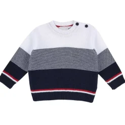 Maglioni|Chicco Maglione Di Tricot Con Fantasia A Righe
