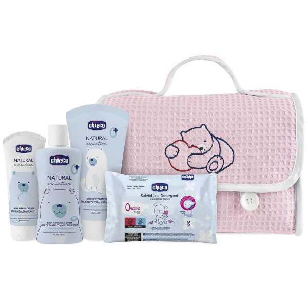 Set Cosmetica|Chicco Natural Sensation Baby Cosmetic Set Rosa