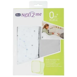 Lenzuola E Copertine|Chicco Next2Me Lenzuola - Set 2Pz Grey Fox
