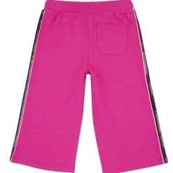 Pantaloni|Chicco Pantaloni In Felpa Con Bande Laterali Rosa Scuro