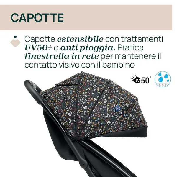 Passeggini|Chicco Passeggino Glee Playful Black