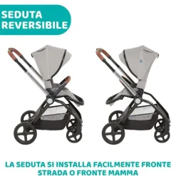 Passeggini|Chicco Passeggino Mysa Silver Grey