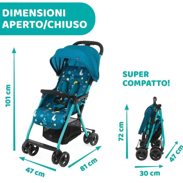 Passeggini|Chicco Passeggino Ohlal 3 Sloth In Space