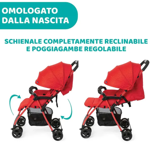 Passeggini|Chicco Passeggino Ohlal 3 Red Passion
