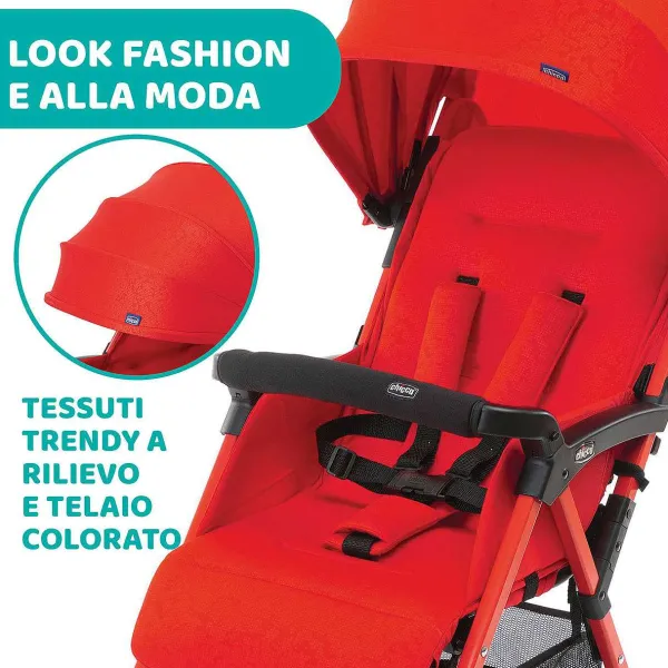 Passeggini|Chicco Passeggino Ohlal 3 Red Passion