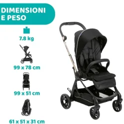 Passeggini|Chicco Passeggino One4Ever Pirate Black
