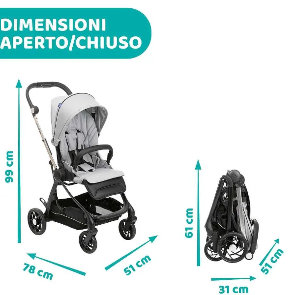 Passeggini|Chicco Passeggino One4Ever Silverleaf
