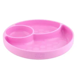 Piatti E Posate|Chicco Piatto In Silicone Con Ventosa Rosa