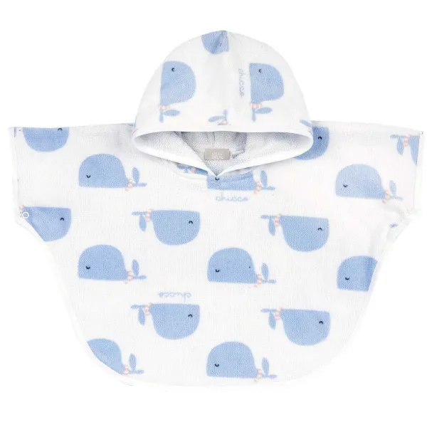 Teli Mare|Chicco Poncho Mare In Spugna Azzurro Scuro