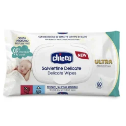 Salviettine|Chicco Salviettine Delicate - Ultra Soft And Pure Con Placchetta 60Pz