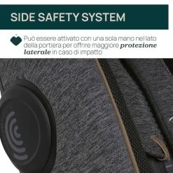 Seggiolini Auto Neonato|Chicco Seggiolino Auto Bi-Seat Air & Full 360 I-Size Base (40-150 Cm) Black Air