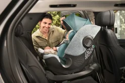 Seggiolini Auto Neonato|Chicco Seggiolino Auto Bi-Seat Air & Full 360 I-Size Base (40-150 Cm) Teal Blue