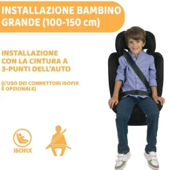 Seggiolini Auto Bimbi Piccoli (Dai 15 Mesi)|Chicco Seggiolino Auto Mokita (76-150 Cm) India Ink