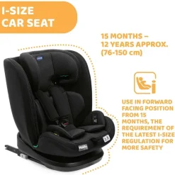 Seggiolini Auto Bimbi Piccoli (Dai 15 Mesi)|Chicco Seggiolino Auto Mokita (76-150 Cm) India Ink