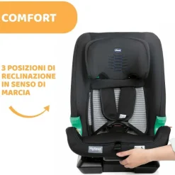 Seggiolini Auto Bimbi Piccoli (Dai 15 Mesi)|Chicco Seggiolino Auto Myseat Air Zip&Wash (76-150 Cm)