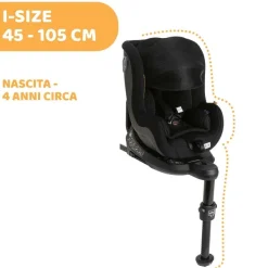 Seggiolini Auto Neonato|Chicco Seggiolino Auto Seat2Fit Air (45-105 Cm) Black Air