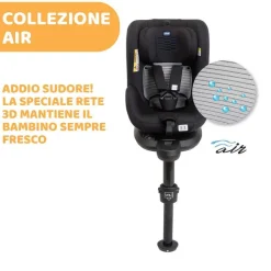 Seggiolini Auto Neonato|Chicco Seggiolino Auto Seat2Fit Air (45-105 Cm) Black Air