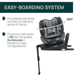 Seggiolini Auto Neonato|Chicco Seggiolino Auto Seat3Fit Air (40-125 Cm) Graphite Melange