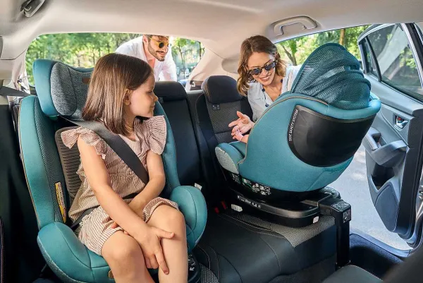 Seggiolini Auto Neonato|Chicco Seggiolino Auto Seat3Fit Air (40-125 Cm) Graphite Melange