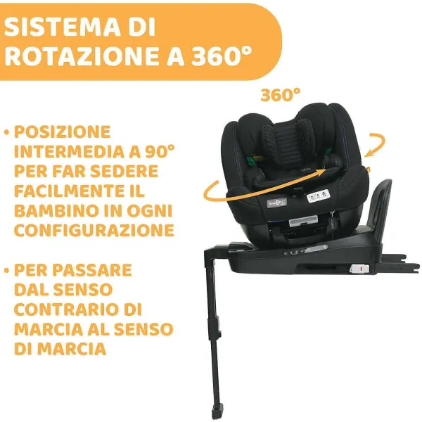 Seggiolini Auto Neonato|Chicco Seggiolino Auto Seat3Fit Zip&Wash Air (40-125 Cm)