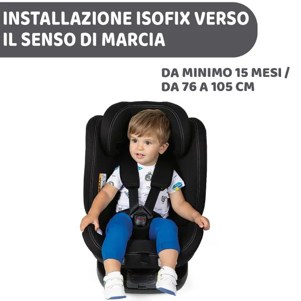 Seggiolini Auto Neonato|Chicco Seggiolino Auto Unico Evo (40-150 Cm) India Ink
