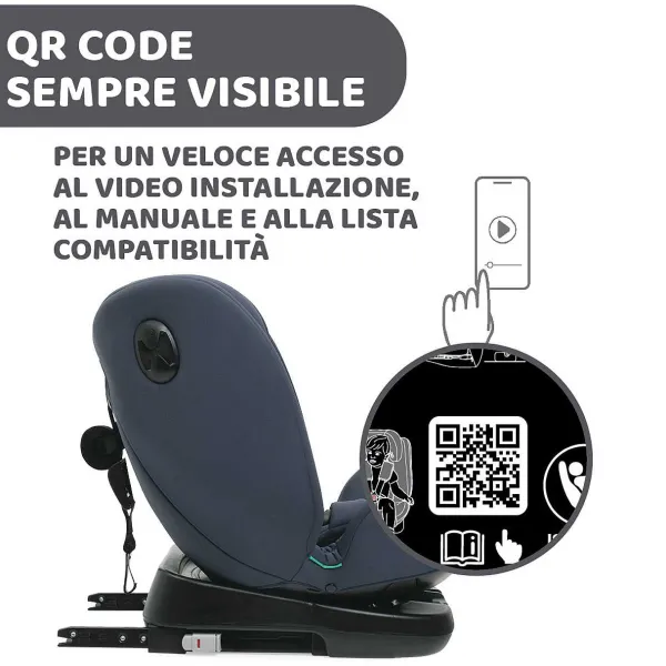 Seggiolini Auto Neonato|Chicco Seggiolino Auto Unico Evo (40-150 Cm) India Ink