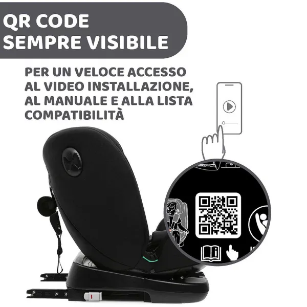 Seggiolini Auto Neonato|Chicco Seggiolino Auto Unico Evo (40-150 Cm) Black