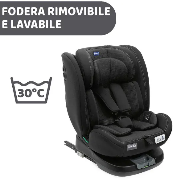 Seggiolini Auto Neonato|Chicco Seggiolino Auto Unico Evo (40-150 Cm) Black